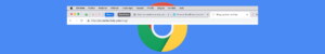 Photomontage avec en fond le logo Google Chrome et au-dessus une capture des onglets épinglés, groupés et classiques du navigateur
