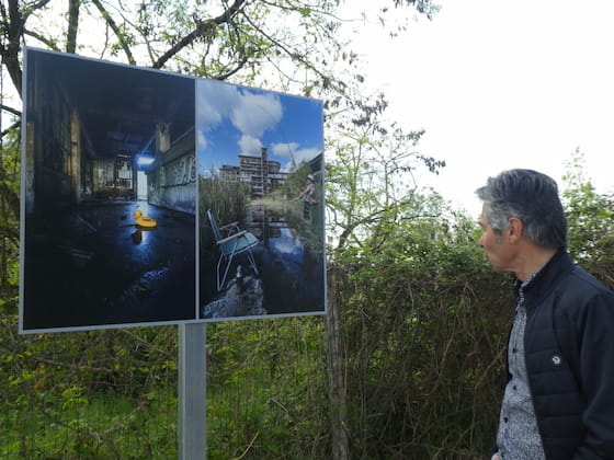 Affiche de l'exposition de Patrica Calvayrac à La Cheminée